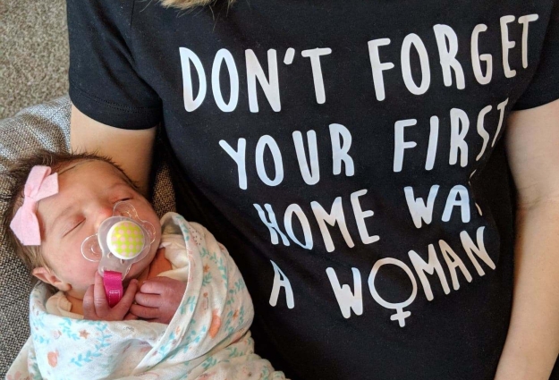 your first home was a woman