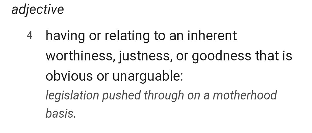 definition of motherhood